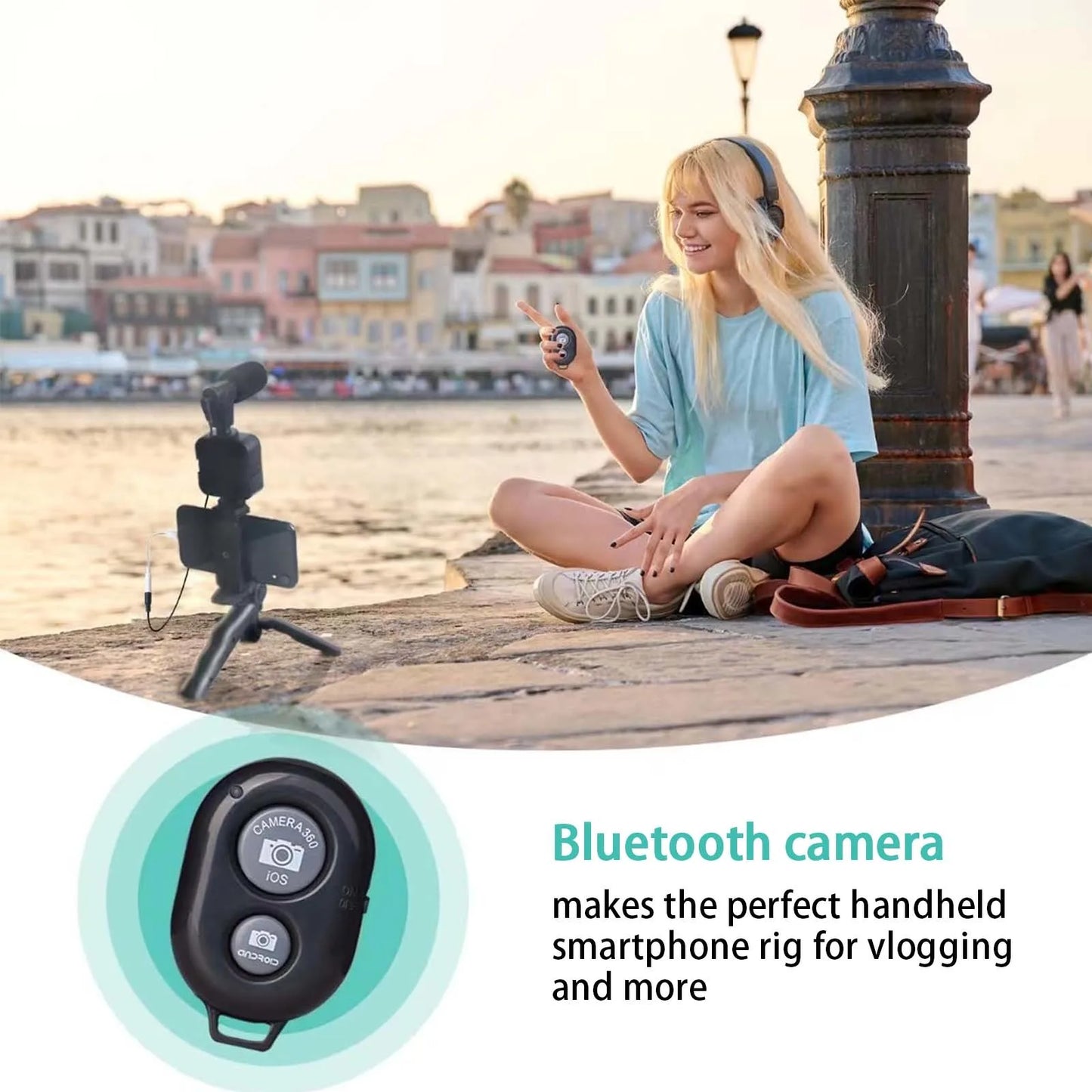 All-in-1 Content Creator Kit - Attached Light and Microphone