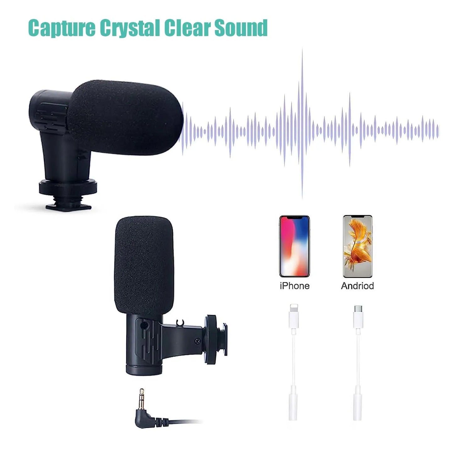 All-in-1 Content Creator Kit - Attached Light and Microphone