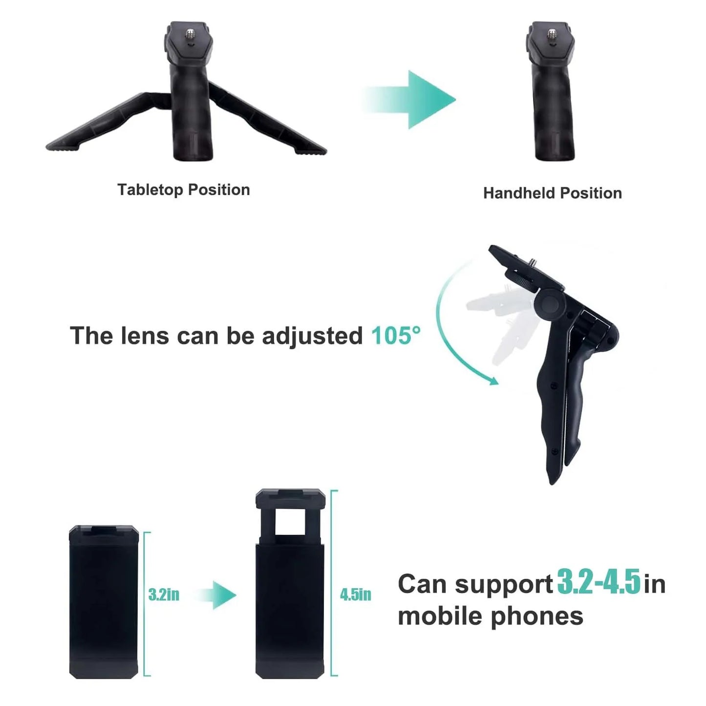 All-in-1 Content Creator Kit - Attached Light and Microphone